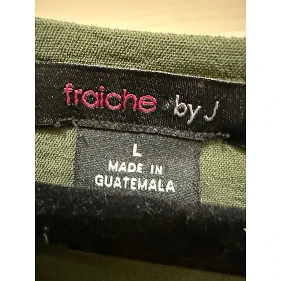 Fraiche by J Olive Green Wrap Waist Tie Jumpsuit Women Size L - Picture 6 of 10